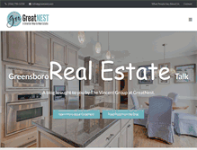 Tablet Screenshot of greensbororealestatetalk.com